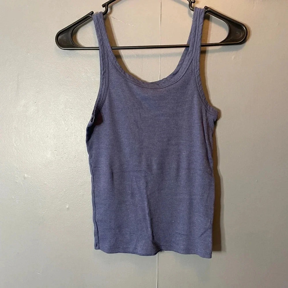 American eagle navy blue ribbed tank top size small - Picture 1 of 4